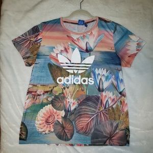 Mens Floral Lake Adidas Shirt